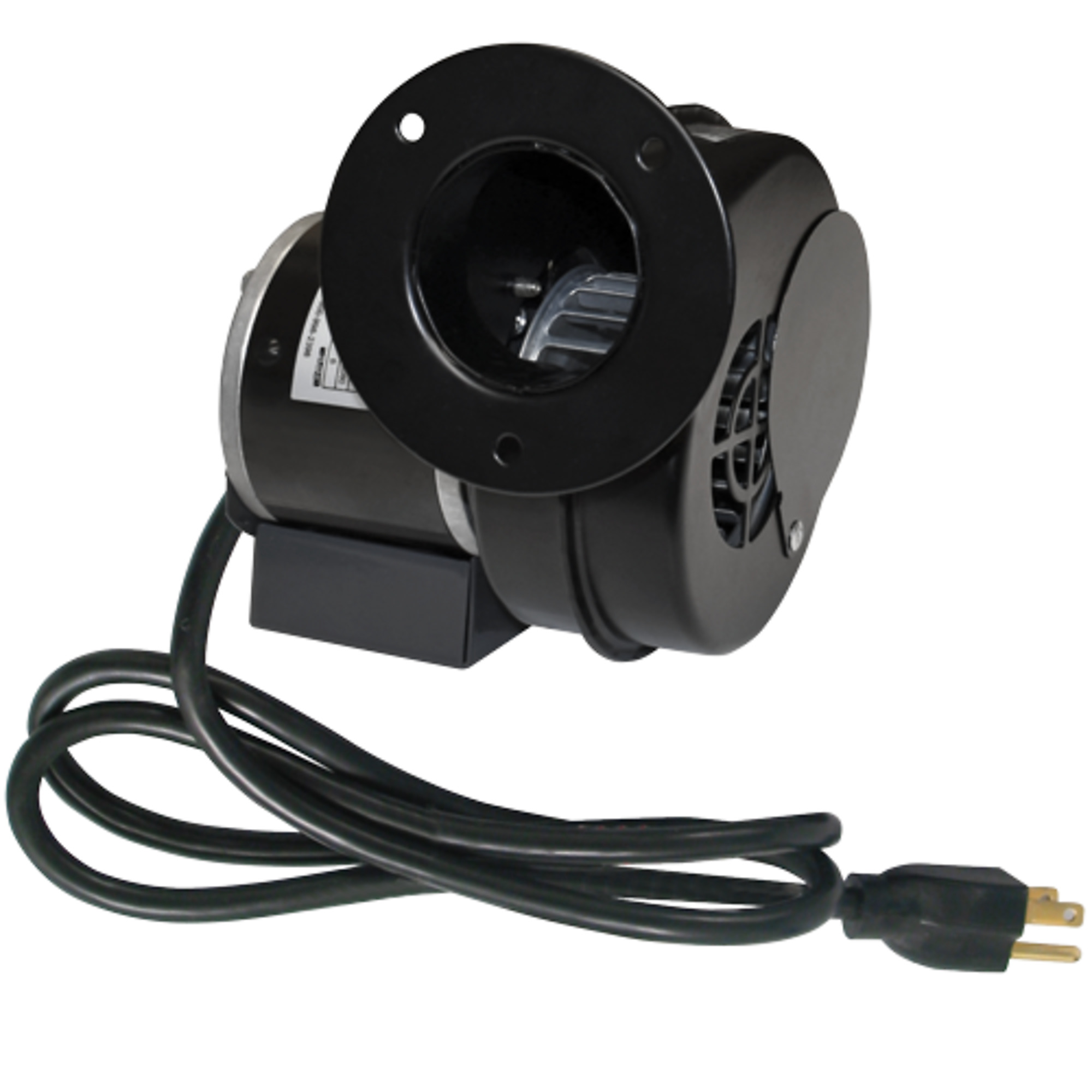 J&D Mfg., Blower Motor, PSC, Round, 60CFM 115V 50/60 Hz, cordset, Fan Diameter 4 in, Air Delivery 60 cfm, Model# VBM60A-PC